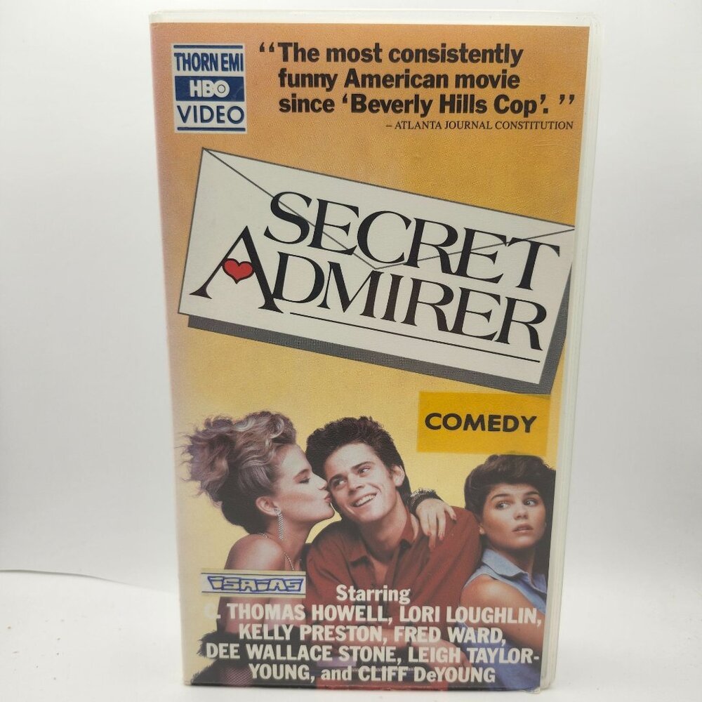 Secret Admirer VHS 1985 Thorn EMI HBO Video C Thomas Howell Clear Clamshell